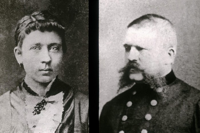 Hitler’s parents, Klara and Alois, pictured around 1890
