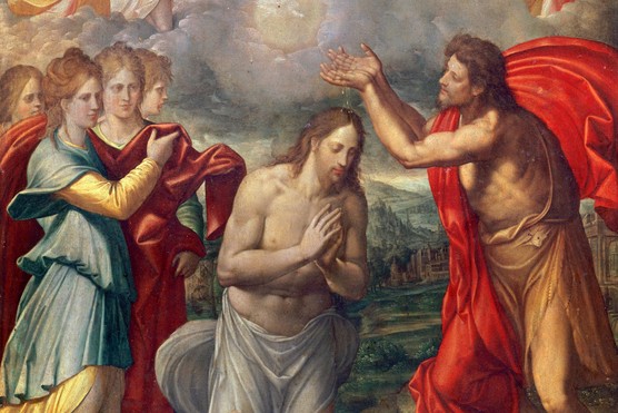 Baptism of Christ c1567, by Juan Fernandez de Navarrete