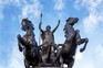 Bronze Boudica statue against summer sky in London (Photo by Getty) Bronze Boudica statue against summer sky in London