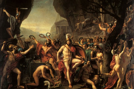 Leonidas At The Battle of Thermopylae The Spartan king Leonidas at the battle of Thermopylae in 480 BC. The conflict has become the archetype for the courageous last stand, pitting around 200,000 Persians against 7,000 Spartans.
