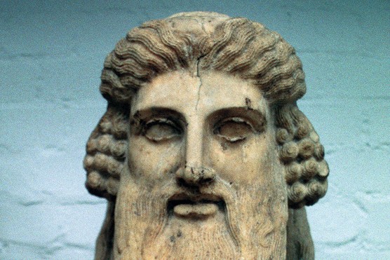 A bust of Dionysius, the Greek god of grape-harvest, wine-making and wine. (Photo by Ann Ronan Pictures/Print Collector/Getty Images) A stone bust of the Greek god Dionysius
