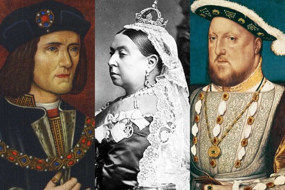 Richard III, Queen Victoria and Henry VIII. (Photos by Getty Images) Richard III, Queen Victoria and Henry VIII. (Photos by Getty Images)