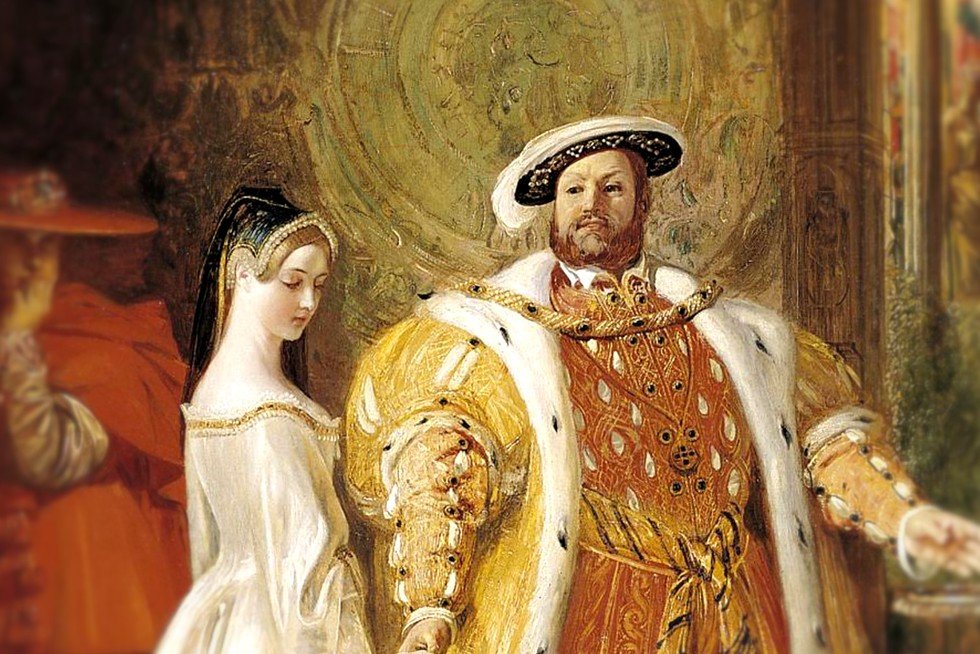 This 1835 painting by Daniel Maclise imagines the first meeting between Henry VIII and Anne Boleyn. Their relationship would set in motion a political and religious upheaval — leading to England’s break with Rome and Anne’s eventual rise and tragic fall as queen.