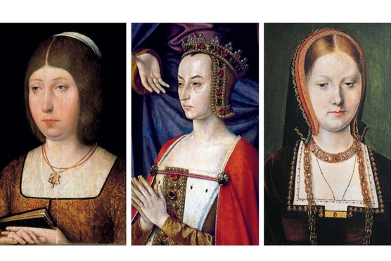 From left to right: Queen Isabella of Castile; French regent Anne de Beaujeu; and Catherine of Aragon. (Photos by Fine Art Images/Heritage Images/DeAgostini/Imagno/Getty Images) From left to right: Queen Isabella of Castile; French regent Anne de Beaujeu; and Catherine of Aragon. (Photos by Fine Art Images/Heritage Images/DeAgostini/Imagno/Getty Images)