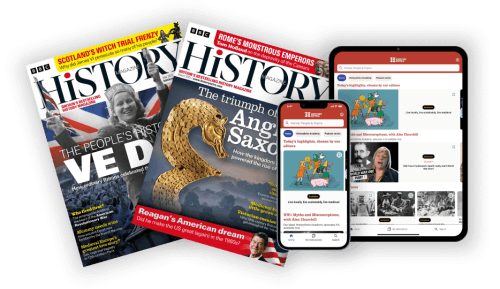 Image showing two magazine covers and the mobile and tablet app